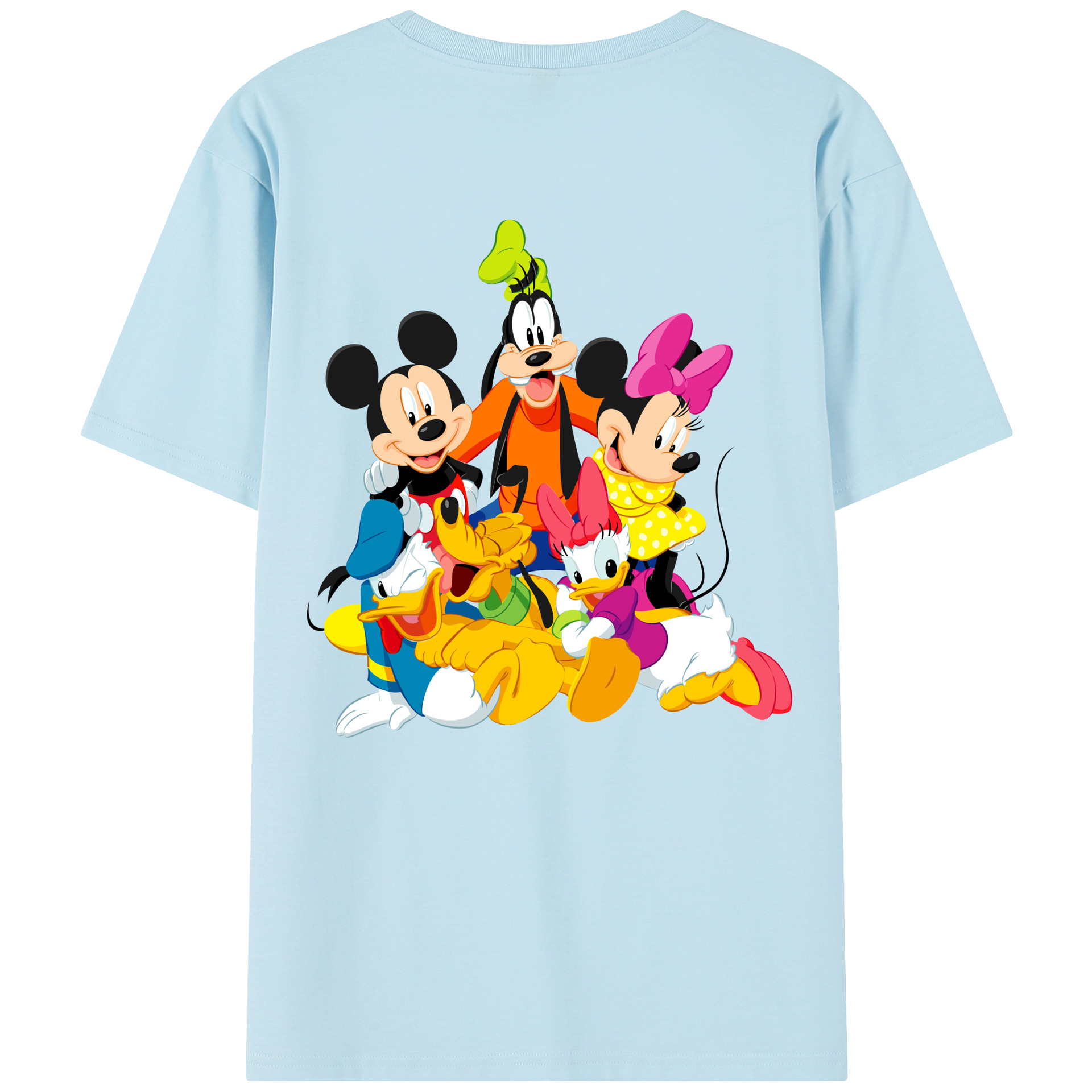（画像用） ミッキーマウス Mickey Mouse 綿100％半袖Tシャツ（背面プリント）